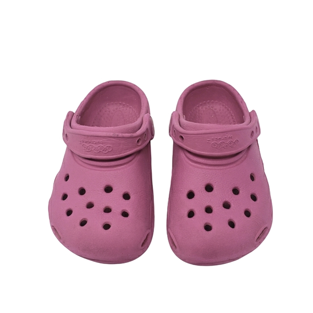 Crocs Jibbitz Girls Size S Pink Slip On‎ Convertible Back Strap